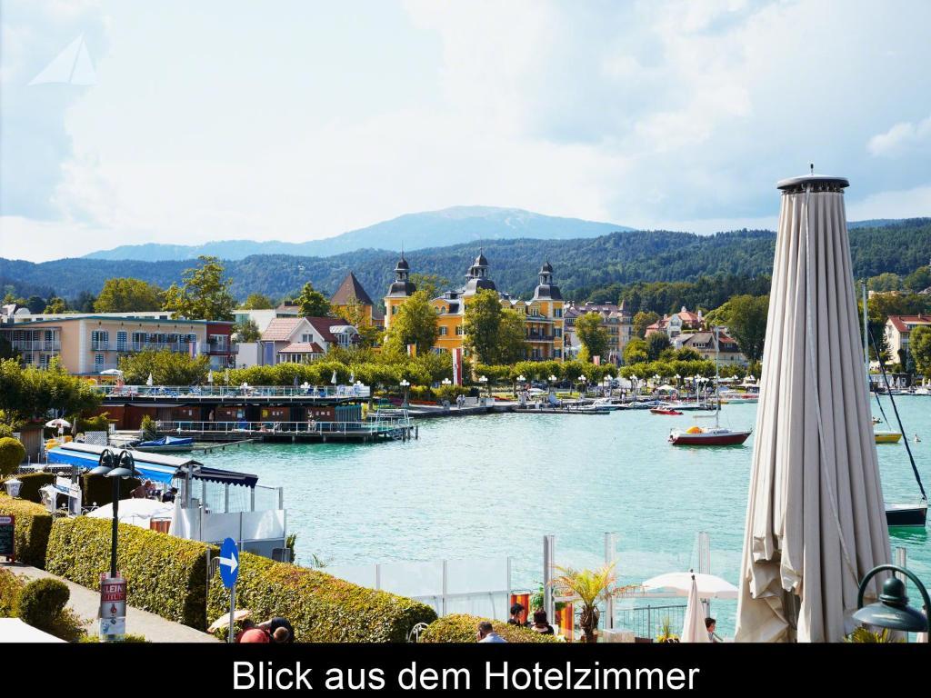 Hotel-Restaurant "Veldener Traumschiff" Direkt Am See In 2Min Im Zentrum Velden am Woerthersee Exterior photo